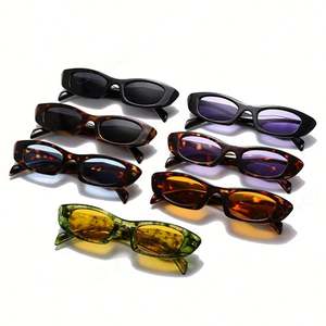 Lunettes de soleil œil de chat polygonales vintage 2025 personnalisées avec logo, pour hommes et femmes, à monture large et irrégulière, protection UV400 - Product Image 4