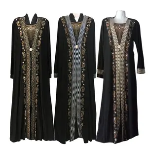 2021 New Arrival Plus Size Muslim Arab Middle East Dubai Ladies Robe Long Islamic Dress