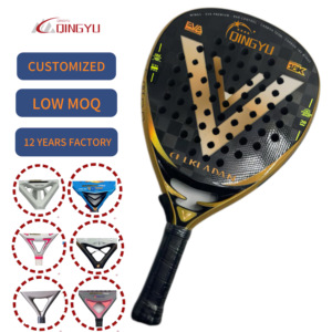 Racchetta da Padel in Grafite Fibra di Carbonio 18k e Fibra di Vetro per Uso Esterno Nylon Palas De Padel - Product Image 1