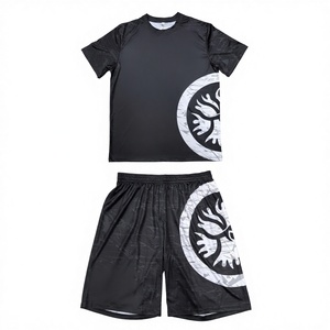 Nuevo Conjunto de Lucha Libre Personalizado para Hombre, Camisetas y Pantalones Cortos Tejidos con Estampado Digital, Conjunto de 2 Piezas, 100% Poliéster, 150GSM, Internacional - Product Image 2