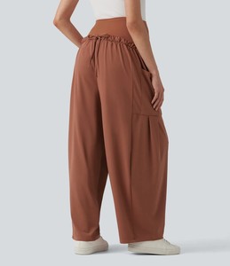 Leggings de maternité taille haute unis pour la détente - Soutien précoce de la grossesse - Tissu ultra-doux - Vêtement décontracté de yoga - Extensible dans quatre directions - Product Image 6