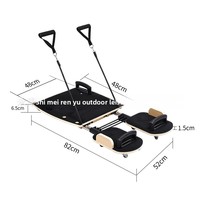 Nueva Tabla de Pilates Multifuncional de Madera de Roble, Equipo de Entrenamiento de Yoga, Portátil y Compacta para Venta al Por Mayor