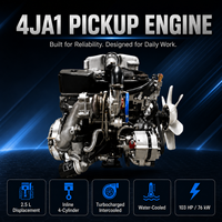 Moteur diesel mécanique refroidi par eau ISUZUU série 4J 4JA1, fonctionnement fiable pour pick-up, camion léger et machines agricoles
