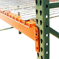 Système de rayonnage à poutres en acier thermolaqué de type US pour charges lourdes, étagère de stockage de palettes pour entrepôt logistique