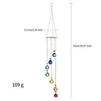 Approvisionnement direct transfrontalier Nouveauté Décoration de jardin Pendentif Arbre de vie Lumière AB sept couleurs Boule décorative Cristal soleil