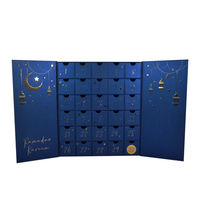 Personnalisé Ramadan Eid Calendrier Compte à rebours Calendrier Cadeau Papier Boîte Activités avec Ramadan Islam Mosquée Décor