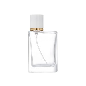 30ml 50ml 100ml Unique square Transparent Perfume Bottle with <strong>Diffuser</strong> <strong>Refillable</strong> Glass Bottles with Fine Mist Sprayer Packaging - Product Image 6
