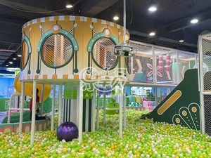 Design personalizzato di buona qualità tema oceano <span class=keywords><strong>divertimento</strong></span> rotondo grande morbido gioco palla Pit Ball Pool con scivolo - Product Image 4