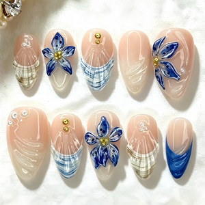 <span class=keywords><strong>Faux</strong></span> <span class=keywords><strong>Ongles</strong></span> 3D Embossés Tendance Effet Texturé <span class=keywords><strong>Qualité</strong></span> Salon Fait Main Motif Haut de Gamme 30 Pièces – Vente Flash - Product Image 3