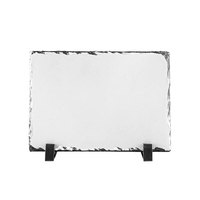 Ardoise de sublimation vierge rectangulaire en pierre mate pour transfert thermique, personnalisable pour photos