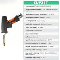 ZPLASER Máquina de Soldadura Láser 4 en 1, Antorcha Láser de Fibra Portátil 21T de 3kW con Alimentador de Hilo Único para Cabezal de Soldadura SUP
