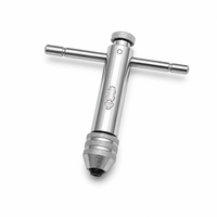 Kunci Tap Ratchet Reversibel M5-M12 Gagang T Batang Geser Penahan Tap Diameter 1 1/2 untuk Perbaikan Ulir Bengkel Mesin