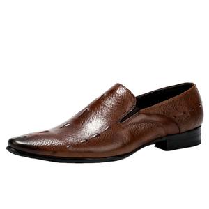 รองเท้าหนังแท้ทรงหัวแหลมสำหรับผู้ชาย รุ่นขายดีที่สุด เหมาะสำหรับธุรกิจและงานทางการ ระบายอากาศได้ดี พร้อมเชือกหนังปรับได้ - Product Image 5