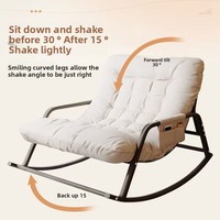 Chaise à bascule loisirs Double chaise paresseuse pour chambre salon dormir Chaise longue inclinable