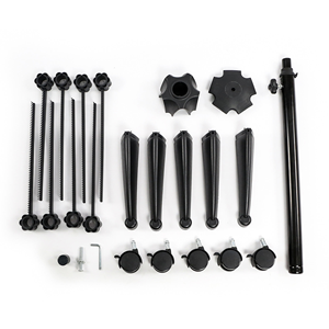 Estante para el cabello trenzado más popular con soporte para extensión de cabello de altura ajustable <span class=keywords><strong>Separador</strong></span> de cabello de pie Soporte para peluca con ruedas - Product Image 6