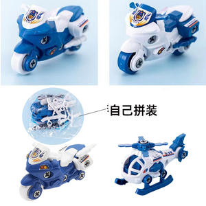 Jouets d'avion à assembler soi-même, blocs éducatifs, motos, voitures en plastique, ensemble de construction éducatif, cadeau d'anniversaire pour garçons, véhicule - Product Image 2