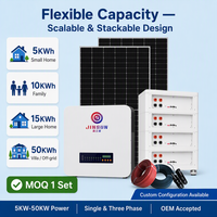 Système de stockage d'énergie solaire hybride 5KW 10kW 12kW 30kW, kit complet d'alimentation domestique photovoltaïque, onduleur hybride, batteries CE