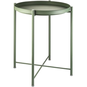 Table d'appoint en métal imperméable, petite table basse pour <span class=keywords><strong>canapé</strong></span> avec <span class=keywords><strong>plateau</strong></span> <span class=keywords><strong>amovible</strong></span>, table d'appoint pour salon, chambre à coucher KC-T0512 - Product Image 3