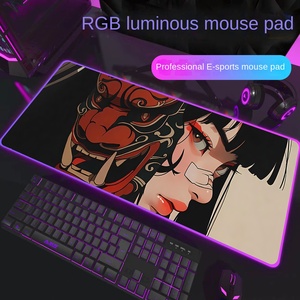 แผ่นรองเมาส์เกมมิ่ง RGB ไฟ LED หลายสี แผ่นรองโต๊ะหนา 3 มม. ขอบล็อคกันลื่น ขนาดใหญ่พิเศษ ยางธรรมชาติ ปรับแต่งได้ - Product Image 4