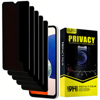 Protection d'écran en verre trempé anti-espion pour Samsung Galaxy A05 A05s A06 A07 A54 S23 FE, couverture complète, confidentialité, anti-rayures