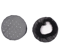 1256 Filet à chignon décoré de strass, en maille scintillante, accessoire capillaire pour la danse et le ballet