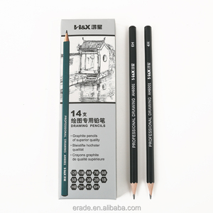 Juego de lápices de grafito, lápices profesionales para bocetos y arte 14 unids/set 12B 10B 8B 7B 6B 5B 4B 3B 2B B HB 2H 4H 6H para dibujar - Product Image 2