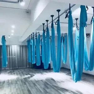 Usine En Gros 23 Couleurs Aérienne Sling Swing Volant <span class=keywords><strong>Yoga</strong></span> Hamac Ensemble pour Fitness Exercice - Product Image 1