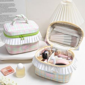 Korea Polyester Portable <b>Cosmetic</b> <b>Bag</b> Large Capacity Waterproof Durable Storage <b>Bag</b> Outdoor <b>Travel</b> Wash <b>Bags</b> - Product Image 2