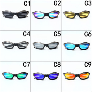 YTSFL079 2025 Lunettes de soleil de <span class=keywords><strong>marque</strong></span> haut de gamme, monture noire premium avec verres rouge Ridium pour sports extrêmes, cyclisme et conduite - Product Image 5