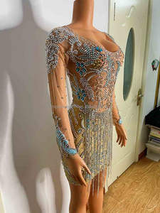 NOVANCE-vestido de cumpleaños de niña traviesa, minivestido <span class=keywords><strong>Sexy</strong></span> con apliques de diamante ostentosos, borla, <span class=keywords><strong>feliz</strong></span> cumpleaños, Y2107, 2023 - Product Image 5