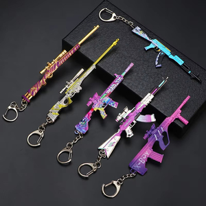 Portachiavi Modello Mini Pistola, Colorato Modello di Arma in Metallo, Portachiavi a Forma di Pistola - Product Image 6