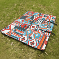 Nouvelle tapis de plage pliable et portable, imperméable et anti-sable, pour camping, randonnée, pique-nique, avec sac de transport facile