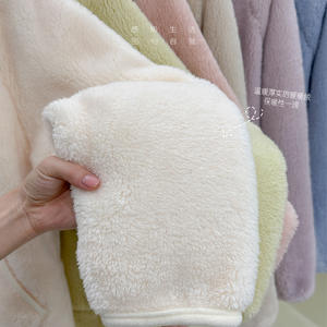 Conjuntos de pijama de Invierno para mujer, sólido, cálido, grueso, manga larga, con cremallera, forro polar Coral, ropa de dormir cómoda, cintura elástica, holgada, suave, elegante, nuevo - Product Image 4