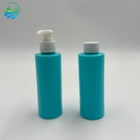 Botol Pompa Lotion Silinder PE 150ml Bahu Datar untuk Sampo, Serum Perawatan Kulit, Lotion, Sabun Mandi, Kemasan Kosmetik Plastik