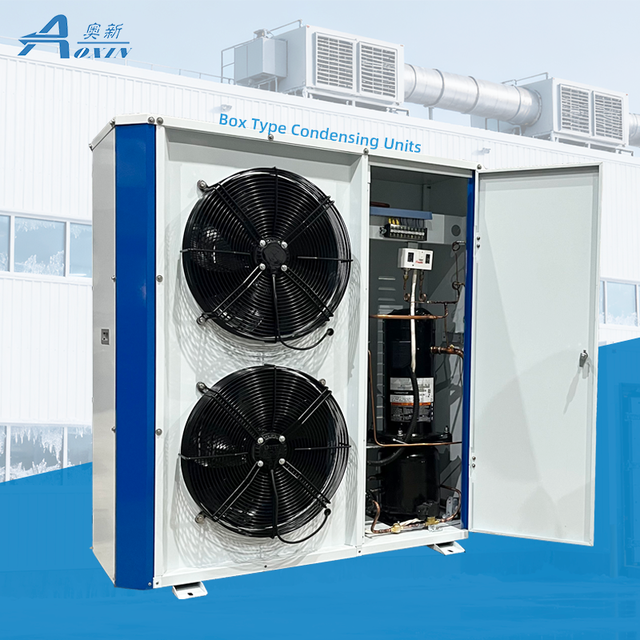 This Box-type Condensing Unit Integrates a Powerful Compressor, Offering a Compact Solution for Refrigeration Units