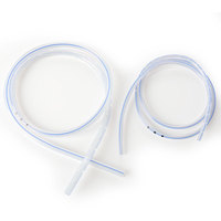 Système de drainage médical rond pour plaies, tube de drainage thoracique en silicone rond