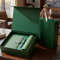 Set de Regalo Empresarial Personalizado: Cuaderno A5 de Tapa Dura con Bolígrafo, Botella de Agua de 500ml, 100 Hojas, Recompensas para Personal de Oficina, Set Corporativo