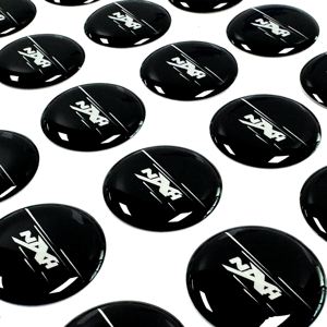 Autocollant en vinyle 3D en forme de dôme, personnalisé, imperméable, résistant aux déchirures, effet brillant en relief, imprimé en offset UV, pour flacon cosmétique, boîte cadeau, logo - Product Image 2