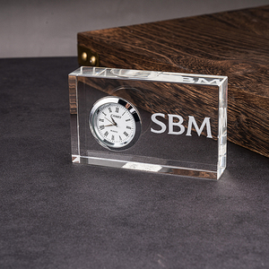 Manufacturers Custom Crystal <strong>Clock</strong> <strong>Clock</strong> Ornaments Indoor <strong>Desk</strong> Crystal Ornaments - Product Image 4