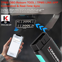 Herramienta de Reaprendizaje TPMS para Automóvil KONNWEI TK100 con Bluetooth, Escáner de Diagnóstico OBD2, Activación y Programación de Sensores de Presión de Neumáticos