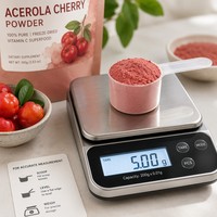 Poudre de cerise Acerola FVP-5 Premium 100% soluble dans l'eau, poudre de fruit de cerise instantanée riche en vitamine C pour les boissons et les aliments