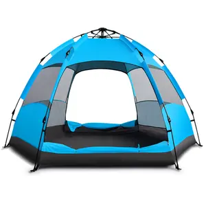 Баррака купить самый дешевый очень автоматический Pop Up двойной слой с шестигранной головкой большой на открытом воздухе для отдыха палатка