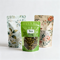 Sachet Doypack Personnalisé en Papier Kraft avec Fenêtre, Fermeture Zip Refermable, Emballage Alimentaire pour Grains de Café, Café Moulu, Produits de Boulangerie
