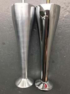 רגל החלפה מנירוסטה מוברשת M10 מוט הברגה מתכוונן רגלי תמיכה מתכווננות כרית תחתית גומי Wei S5 - Product Image 5