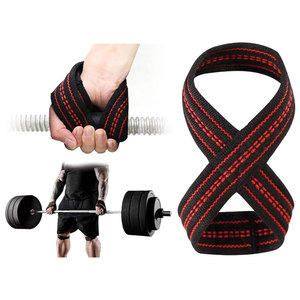 Correas de levantamiento ajustables en forma de 8 para Cross Training, peso muerto, Strongman, muñequeras de fuerza, ajuste de resistencia, transpirables - Product Image 1
