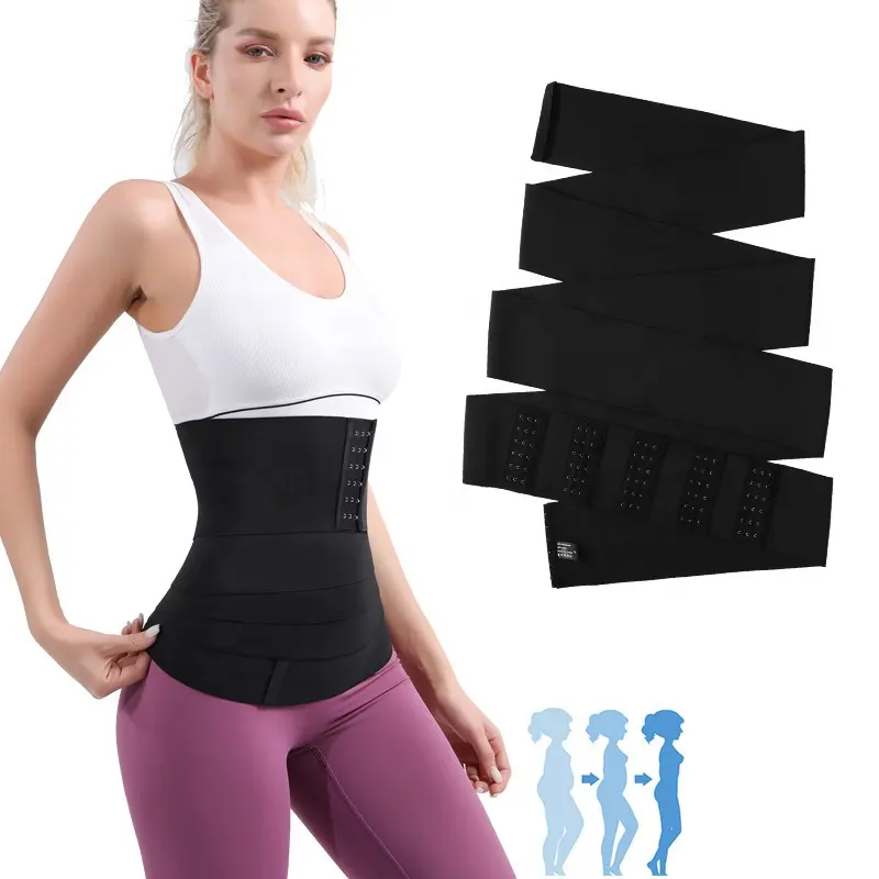 3m, 4m, 5m, 6m Waist Wrap Trimmers Latex Cincher Slimming Belts Tummy Waist Trainer Wrap 10cm, 13cm, 15cm Breasted Type