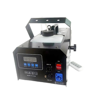 Mesin Salju Buatan Natal Halloween 1800W Laser Remote Control Sumber Listrik untuk Pernikahan Pesta Acara Panggung DJ