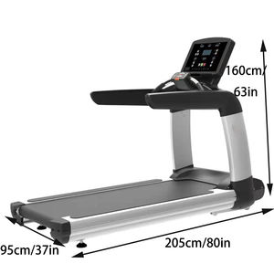 가정과 체육관 사용을위한 전기 LED 스크린과 빨간색의 180kg 반 중력 러닝 머신 - Product Image 2