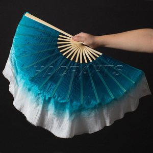 Abanico <span class=keywords><strong>de</strong></span> Tela Fluida para Danza, Venta al por Mayor <span class=keywords><strong>de</strong></span> Fábrica, Abanico <span class=keywords><strong>de</strong></span> Mano con Cinta Degradada para Danza <span class=keywords><strong>Mulan</strong></span> - Product Image 1