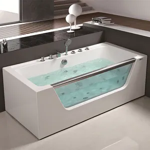 Acrylic Air Freestanding Hydro Massage Bathtubs Single Freestanding Bathtub With Massage